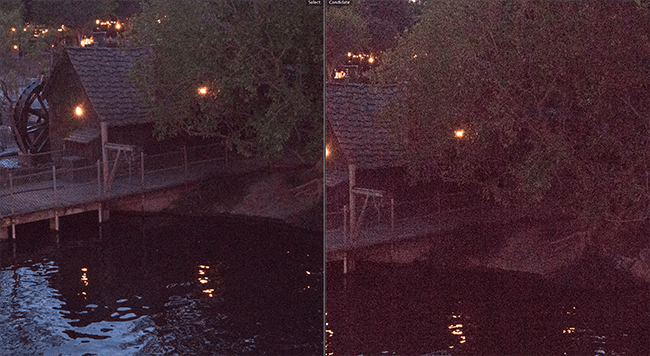 visual of the difference in ISO exposure